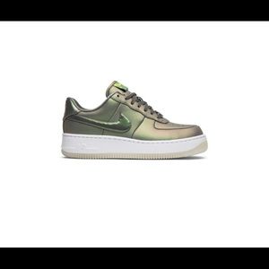 Nike Air Force One Metallic Green